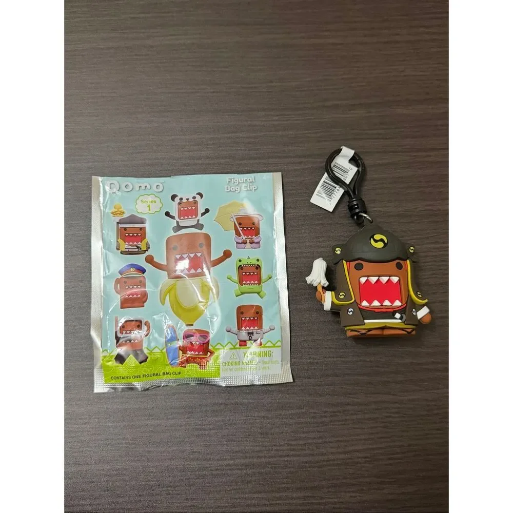 Domo Costumes Figural Bag Clip Keychain CHASE - Oishi Kuranosuke Domo